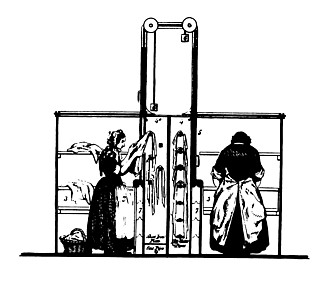 8───洗濯・乾燥室で働く女性、1852