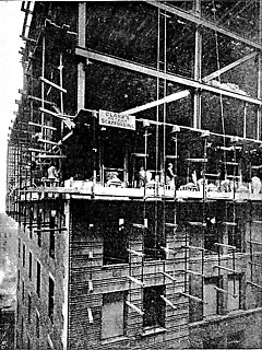 8──1906年の『R.I.B.A.年鑑』に 鉄骨造ビルの建設方法の紹介として 掲載された図版